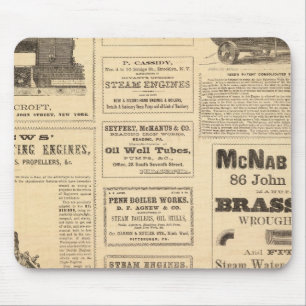 New York Oil Advertisements Mouse Mat