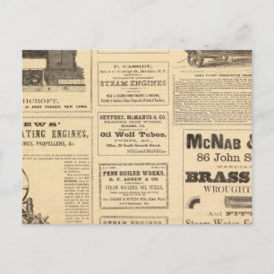 New York Oil Advertisements Postcard