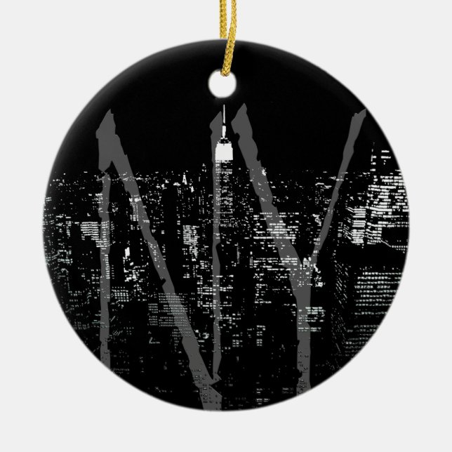 New York Ornament Personalised Souvenir Decoration (Front)