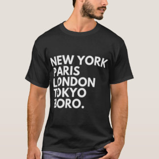 New York Paris London Tokyo Middlesbrough Boro    T-Shirt
