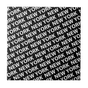 New York Pattern White Tile
