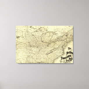 New York, Pennsylvania and Ohio Railroad Canvas Print