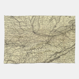 New York, Pennsylvania and Ohio Railroad Tea Towel