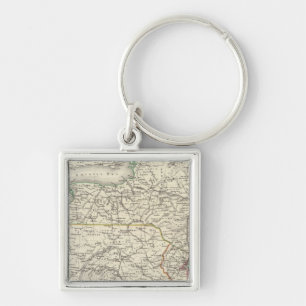 New York, Pennyslvania, and New Jersey Key Ring