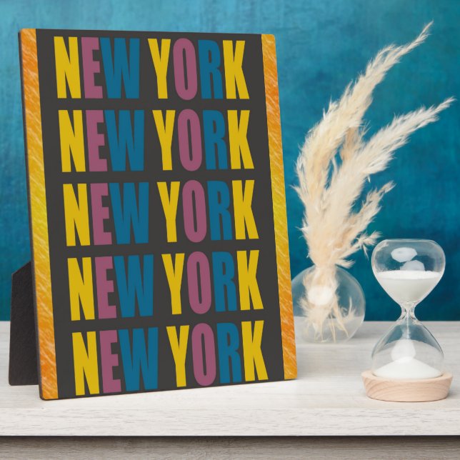 New York Photo Plaque (Side)