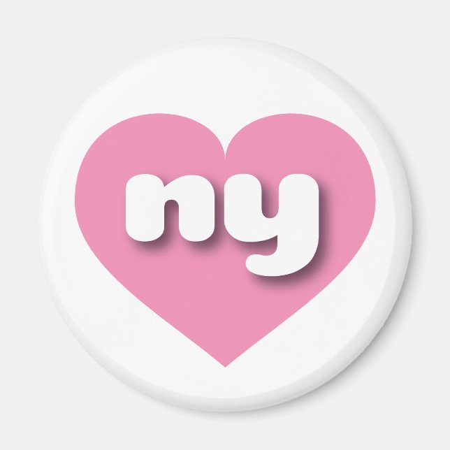 New York pink heart - I love ny Magnet (Front)
