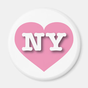 New York Pink Heart - I love NY Magnet