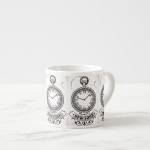 New York Pocket Watch Espresso Cup