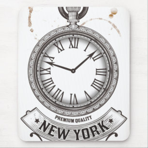 New York Pocket Watch Mouse Mat