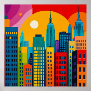 New York Pop Art Poster