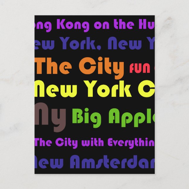 New York Postcard (Front)