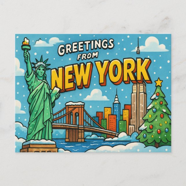 NEW YORK Postcard (Front)