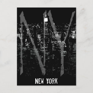 New York Postcard Cityscape New York Souvenir Card