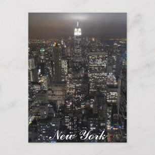 New York Postcard Empire State NYC Souvenir Card