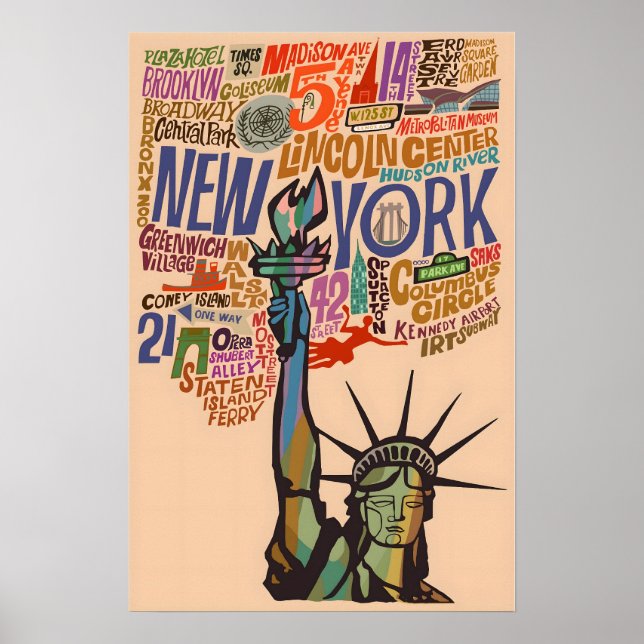 New York Poster Art City Print (Front)