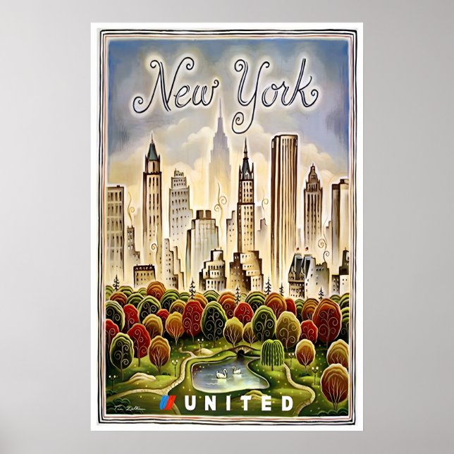 New York Poster Central Park Print United Art (Front)