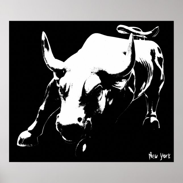 New York Poster Cool New York Bull Souvenir Poster (Front)