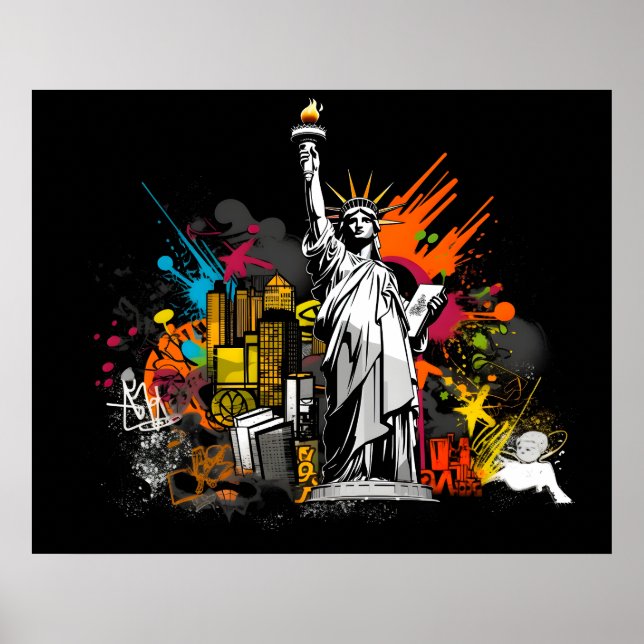 New York poster statue of freedom (Front)