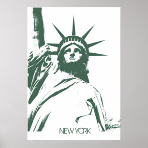 New York Poster Statue of Liberty New York Print