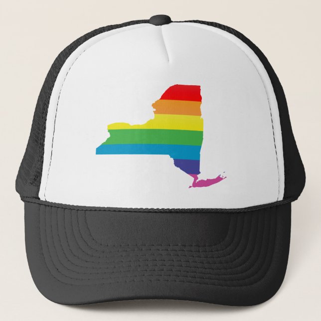 new york pride. trucker hat (Front)
