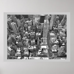 New York Print New York Manhattan Poster Cityscape