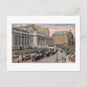 New York Public Library Postcard