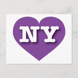 New York Purple Heart - I love NY Postcard