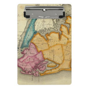 New York, Queens, Kings, Richmond counties Mini Clipboard