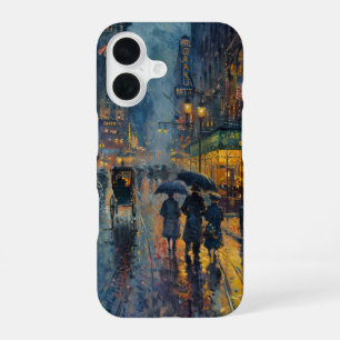 New York Rain iPhone 16 Case