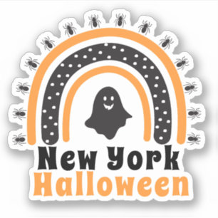 New York Rainbow Halloween Sticker