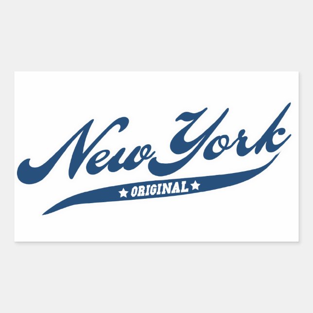 New York Rectangular Sticker (Front)