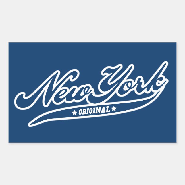 New York Rectangular Sticker (Front)
