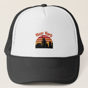 New York Retro Skyline Trucker Hat