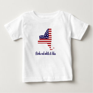 New York Rocks Red White & Blue Toddler Tee