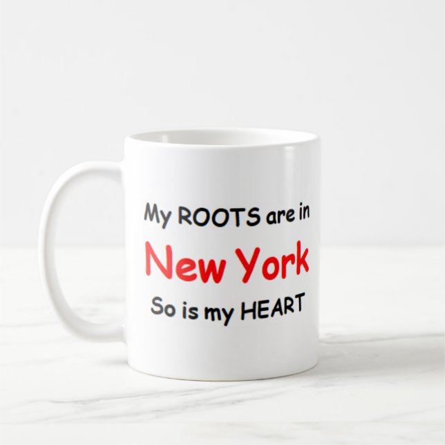 new york roots coffee mug (Left)