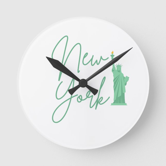 NEW YORK ROUND CLOCK (Front)