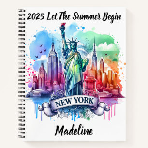 New York showcases famous landmarks Notebook
