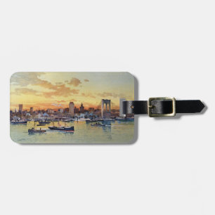 NEW YORK SKYLINE 1896 LUGGAGE TAG