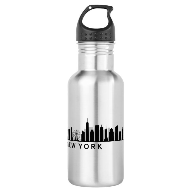 New York Skyline 532 Ml Water Bottle (Front)