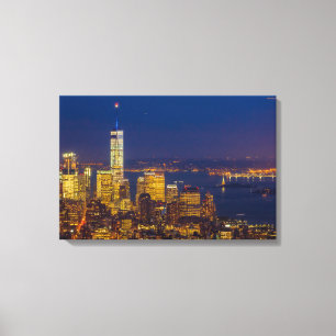 New York Skyline after sunset 24*16 Canvas Print