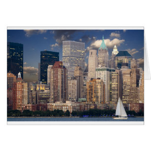 New York Skyline and the Manhattan Hudson River