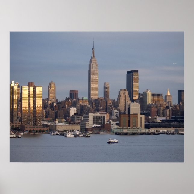 New York Skyline at Dusk Poster (Front)