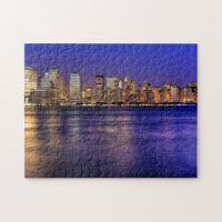 New York Skyline at Sunset Puzzle