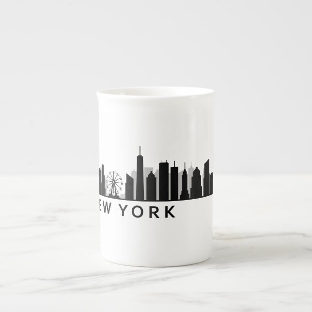 New York Skyline Bone China Mug (Front)