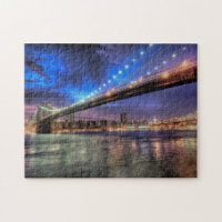 New York Skyline, Brooklyn Bridge Puzzle