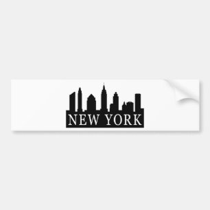New York Skyline Bumper Sticker