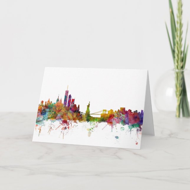 New York Skyline Card (Front)