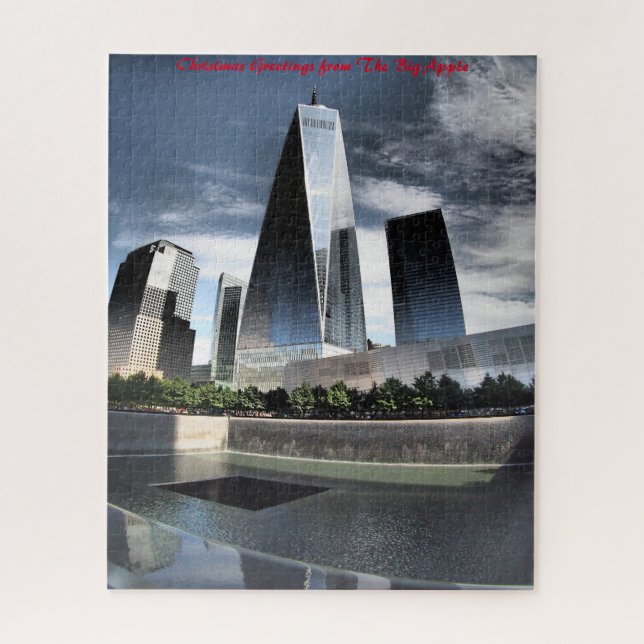 New York Skyline.Christmas Greetings Jigsaw Puzzle (Vertical)