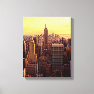New York skyline city with Empire State Canvas Print