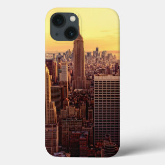 New York skyline city with Empire State iPhone 13 Case